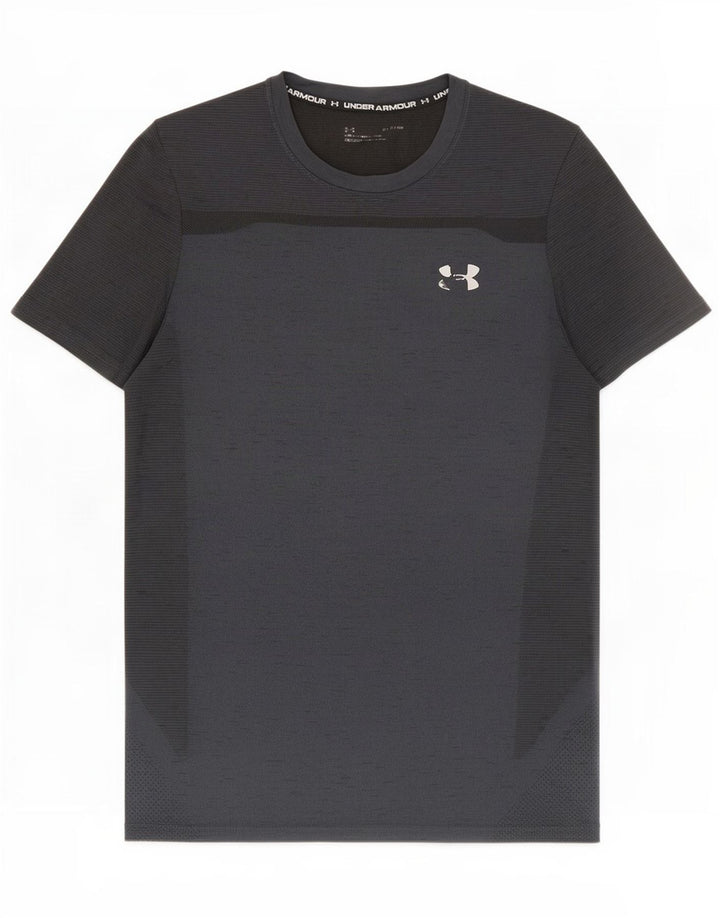 T-shirt da uomo Under Armour Top medio nero screziato