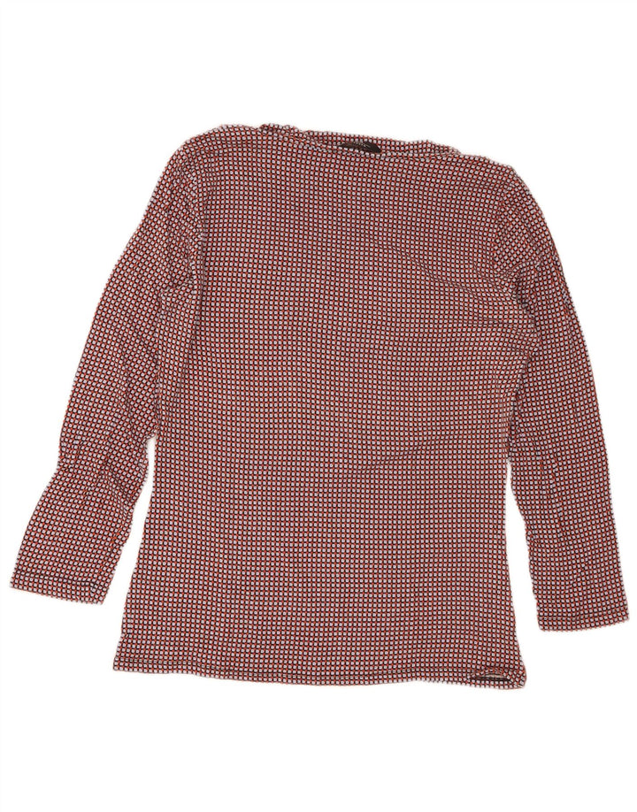 Max Mara Camicetta da fine settimana da donna Top UK 14 Medio multicolore geometrico