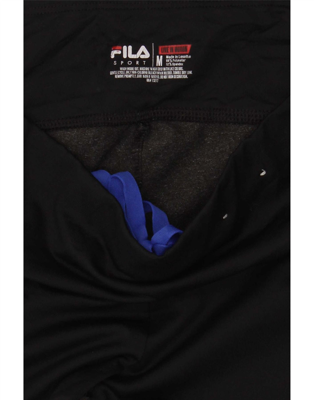 Leggings Capri da donna Fila UK 14 poliestere color block medio nero