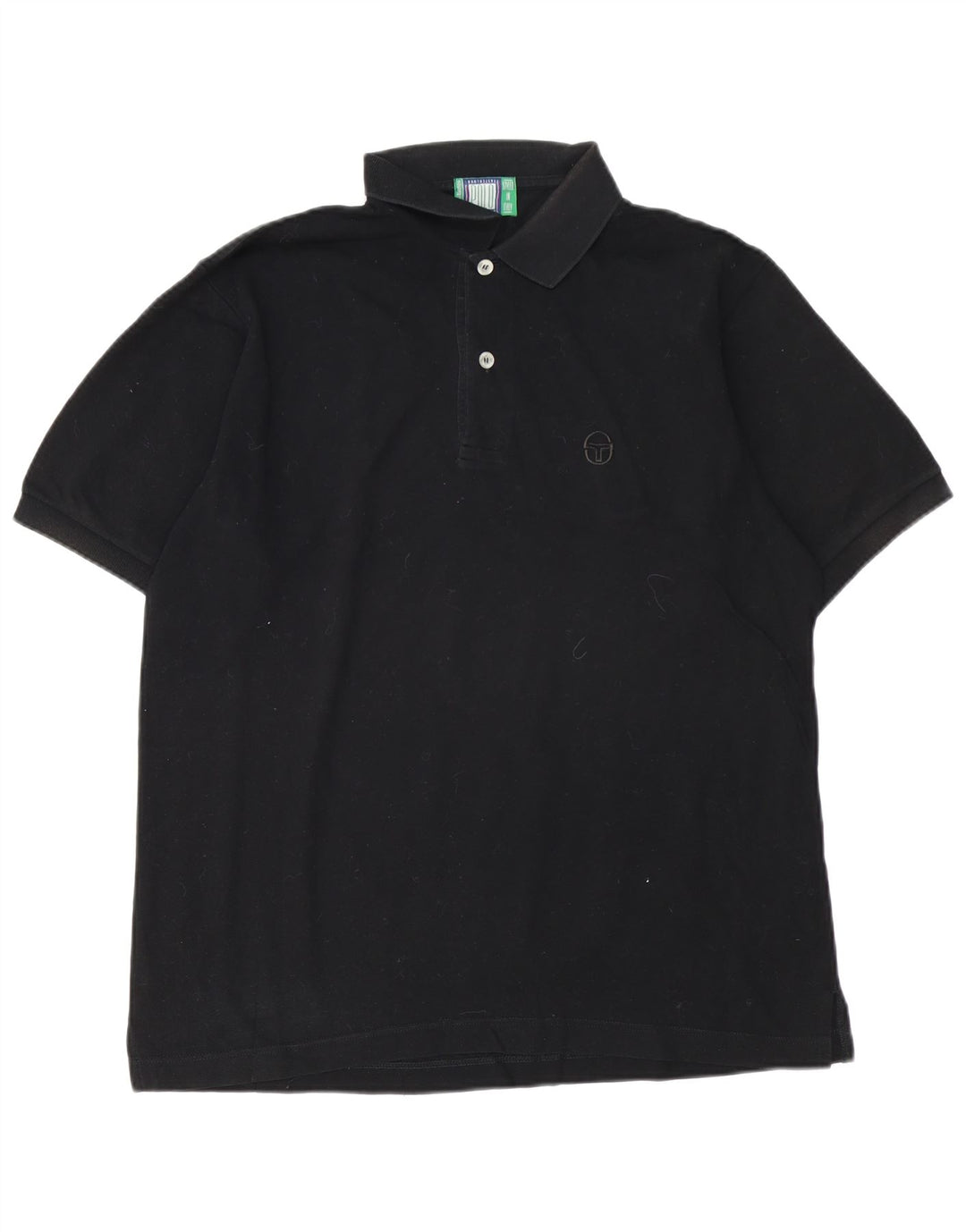 SERGIO TACCHINI Polo Uomo Large Nera in Cotone