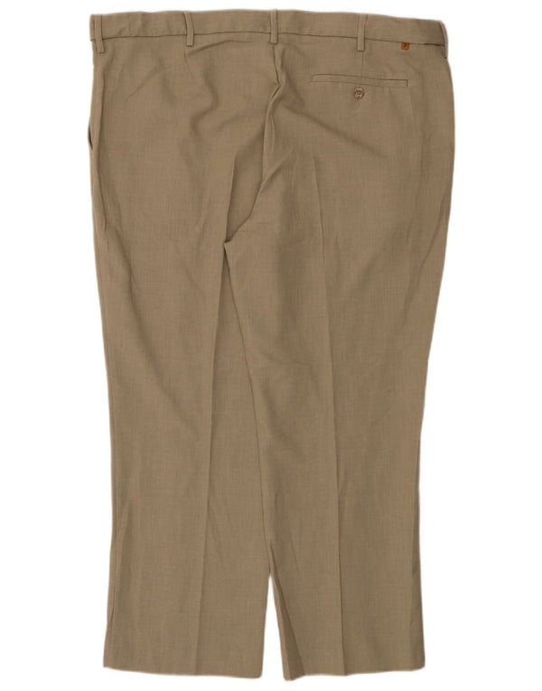Pantaloni casual dritti da uomo Farah W42 L27 Poliestere beige