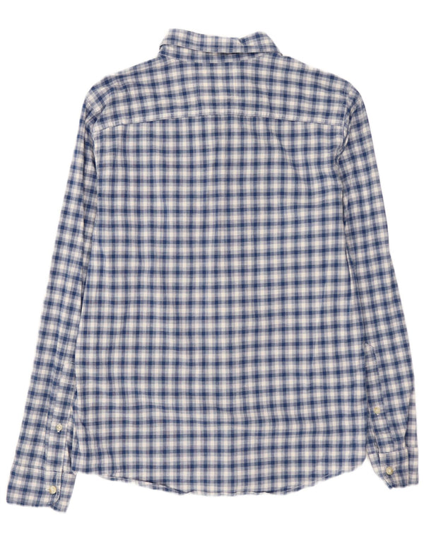 Hollister Mens Shirt Medium Blue Check Cotton