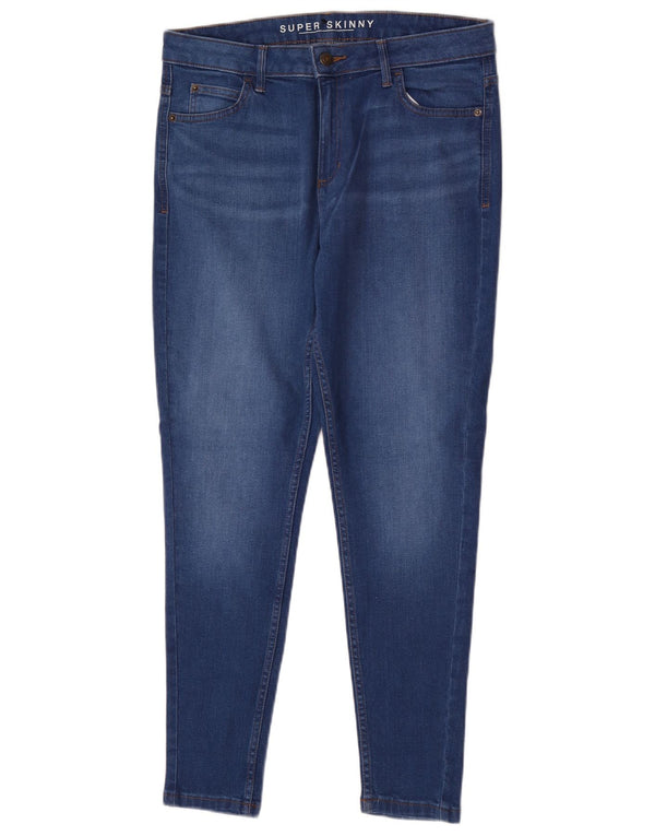 Jeans super skinny da donna Marks & Spencer UK 14 Large W32 L27 Cotone blu