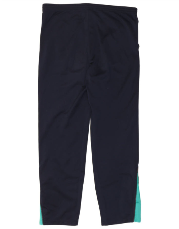 FILA Mens Tracksuit Trousers Medium  Navy Blue Colourblock Polyester