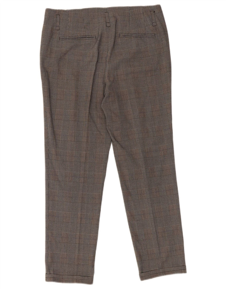 Pantaloni corti slim da donna Zara piccoli W26 L25 pied de poule grigi