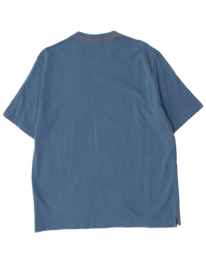 T-shirt grafica da uomo Paul Smith grande in cotone blu