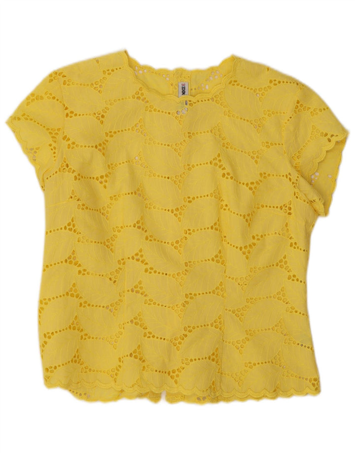 Camicetta da donna Naracamicee Top UK 14 Poliestere floreale giallo grande