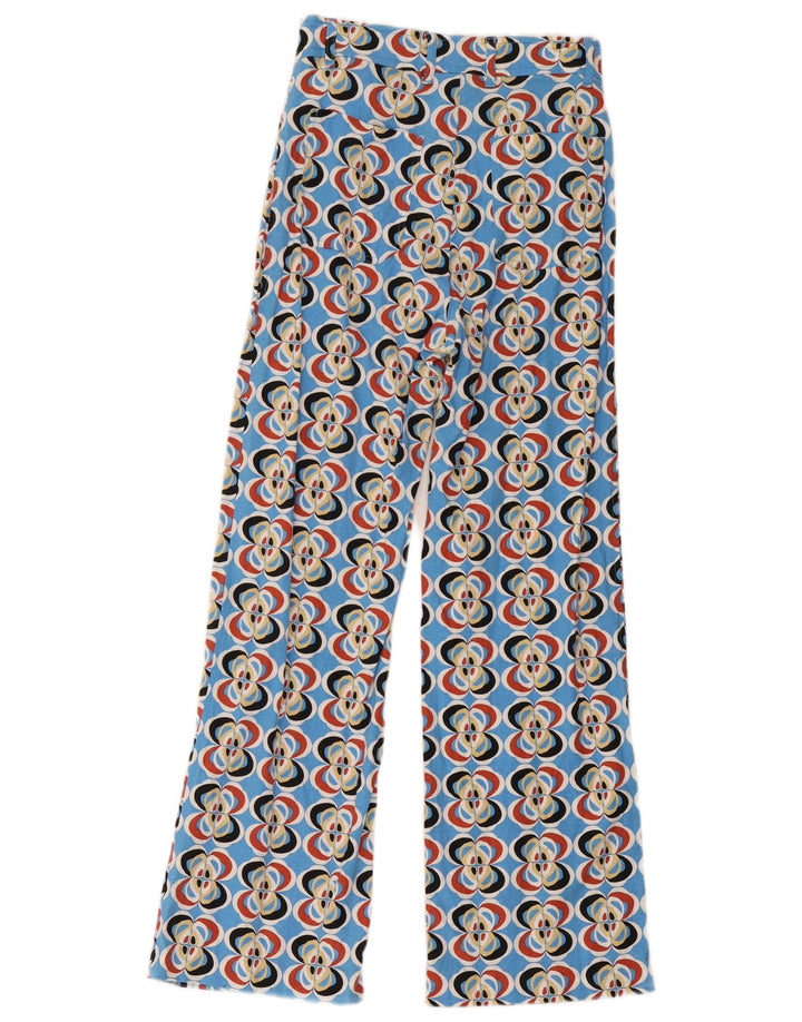 Pantaloni casual da donna Zara con motivo astratto XS W24 L28 multicolore