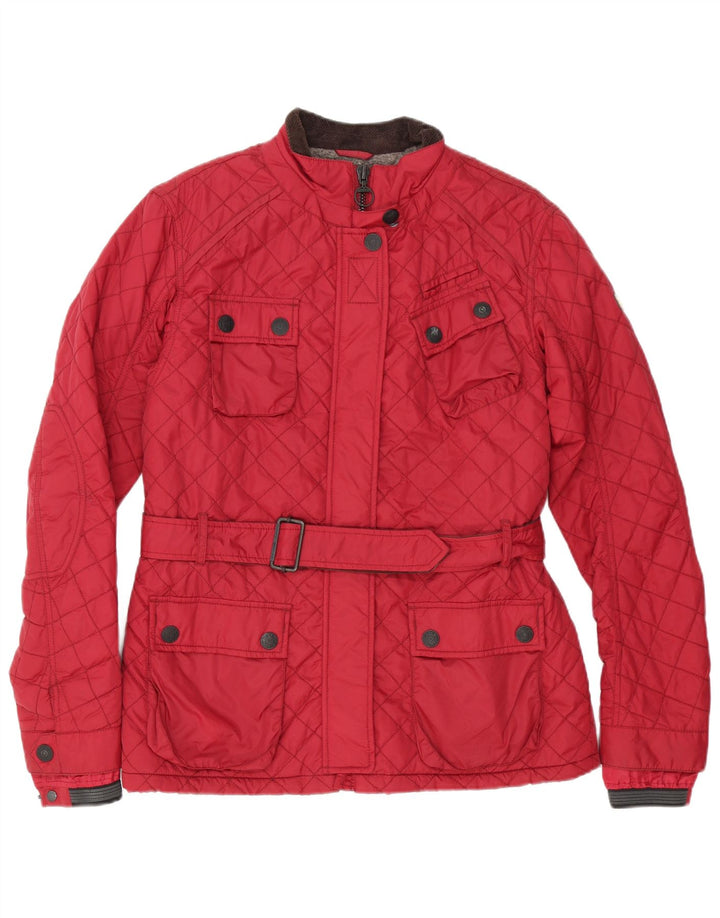 Giacca trapuntata da donna Superdry UK 18 XL nylon rosso