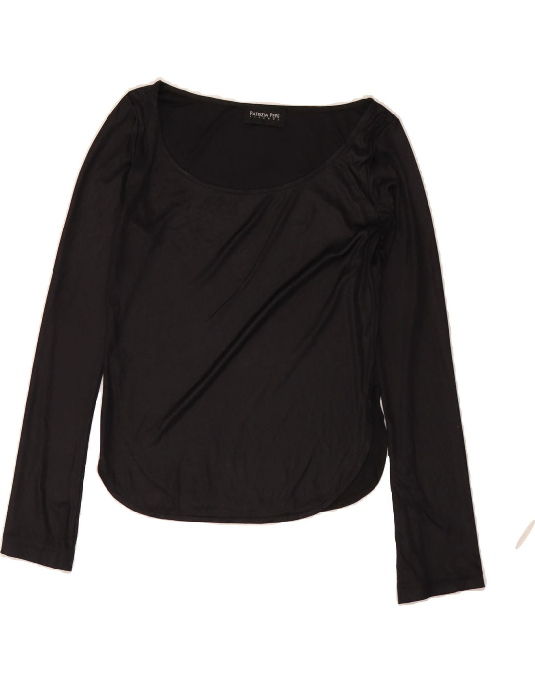 PATRIZIA PEPE Womens Top Long Sleeve UK 6 XS Black Vintage Patrizia Pepe and Second-Hand Patrizia Pepe from Messina Hembry 