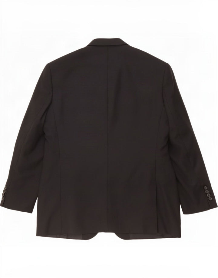 Giacca blazer a 3 bottoni Marks & Spencer da uomo UK 48 2XL poliestere nero