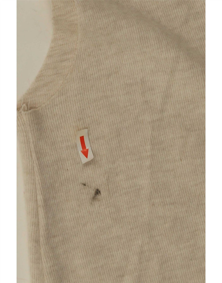 Canotta canotta da donna Zara UK 14 grande poliestere beige