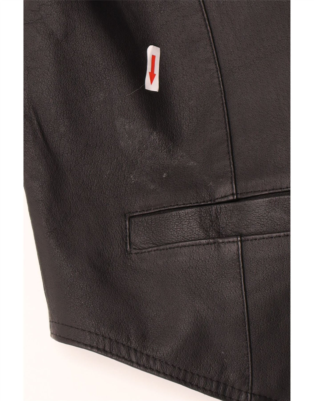 Gilet in pelle da uomo John F Gee grande in pelle nera