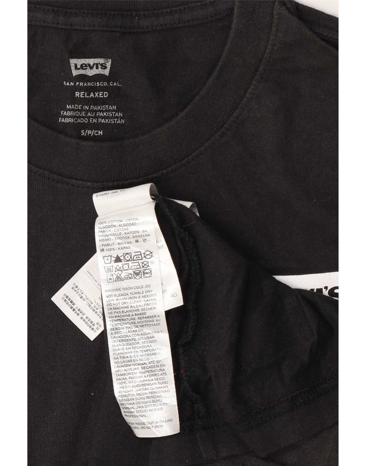 T-shirt rilassata da uomo Levi's Top piccola in cotone nero