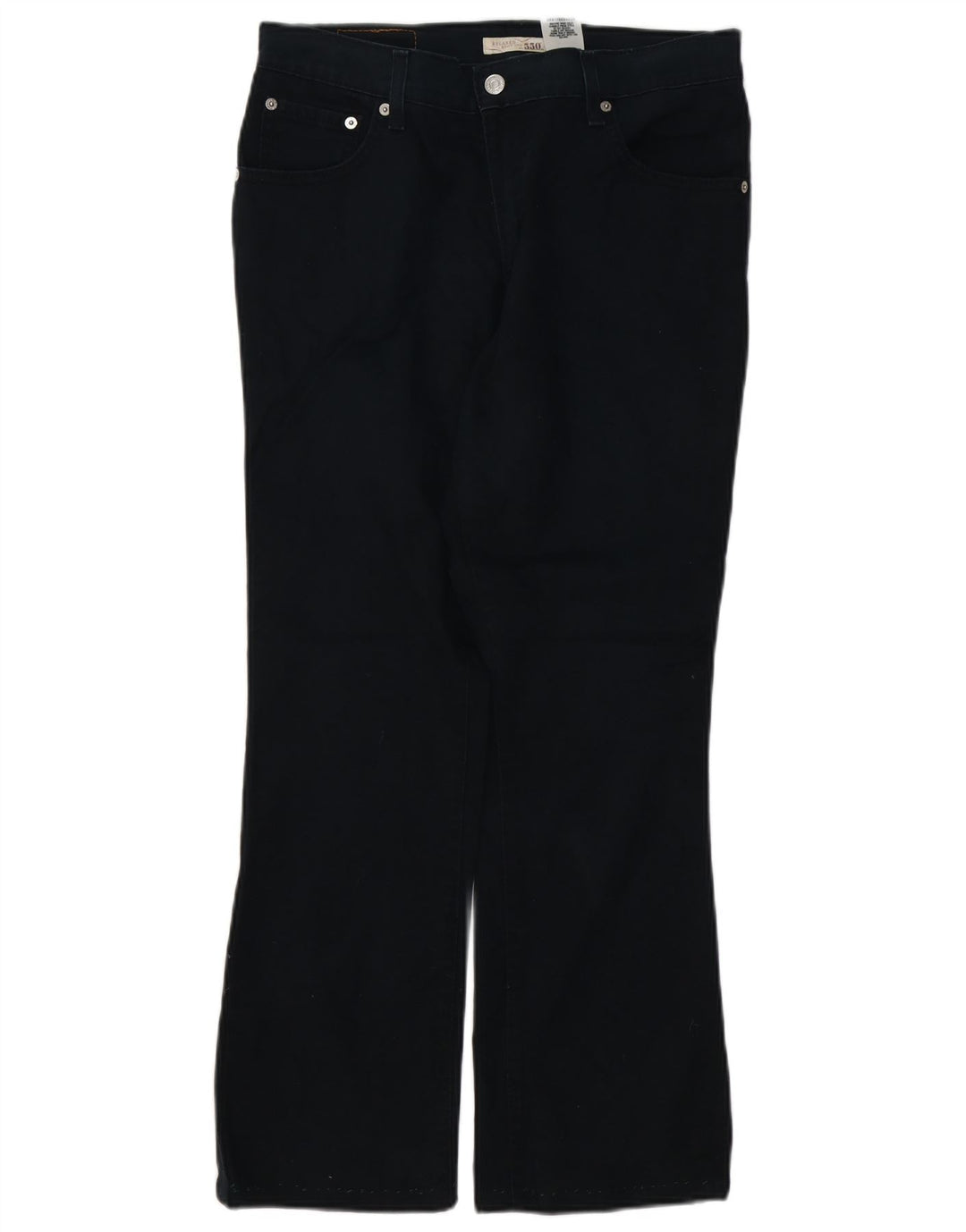 LEVI'S Jeans da donna 550 dalla vestibilità rilassata Bootcut US 8 Medio W32 L28 Nero