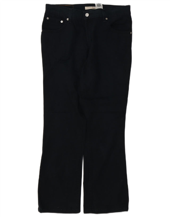 LEVI'S Jeans da donna 550 dalla vestibilità rilassata Bootcut US 8 Medio W32 L28 Nero