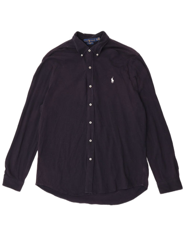 Camicia da uomo Ralph Lauren XL in cotone blu navy