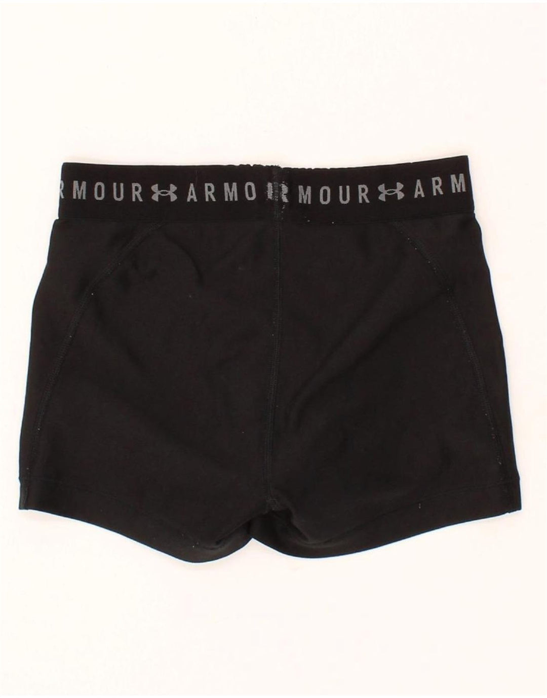 UNDER ARMOUR Womens Graphic Sport Shorts UK 4 XS  Black Polyester Vintage Under Armour and Second-Hand Under Armour from Messina Hembry 