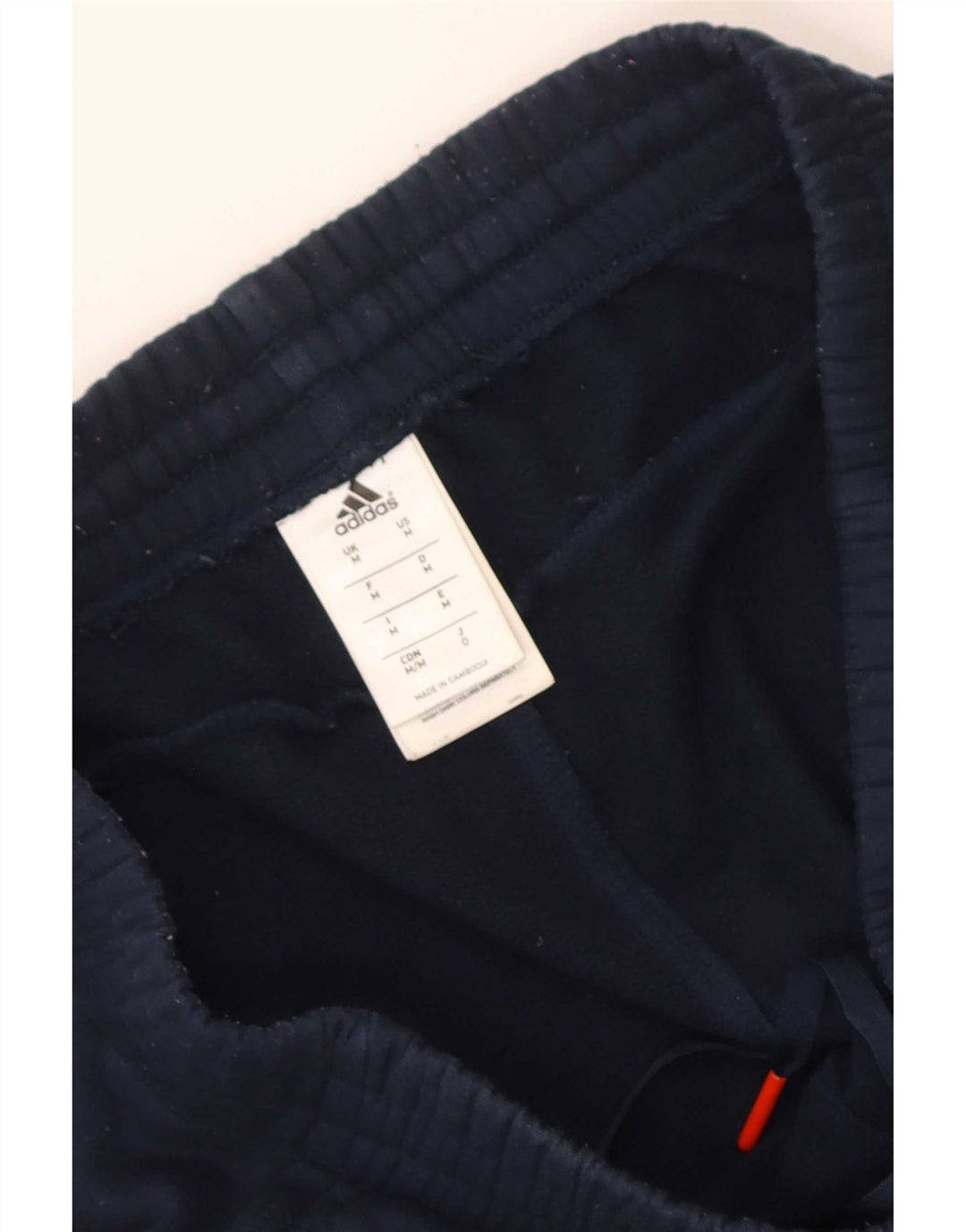 Pantaloni da tuta grafica da uomo Adidas Joggers medi in cotone blu navy