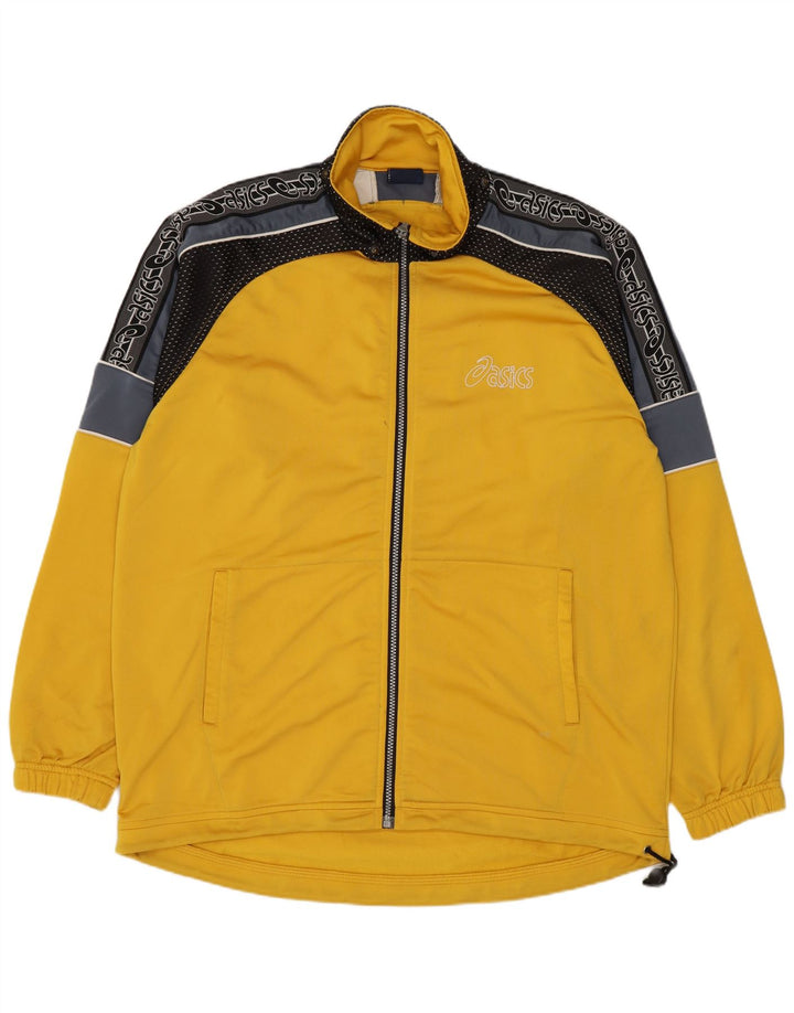 Giacca da tuta grafica ASICS da uomo, colore giallo medio