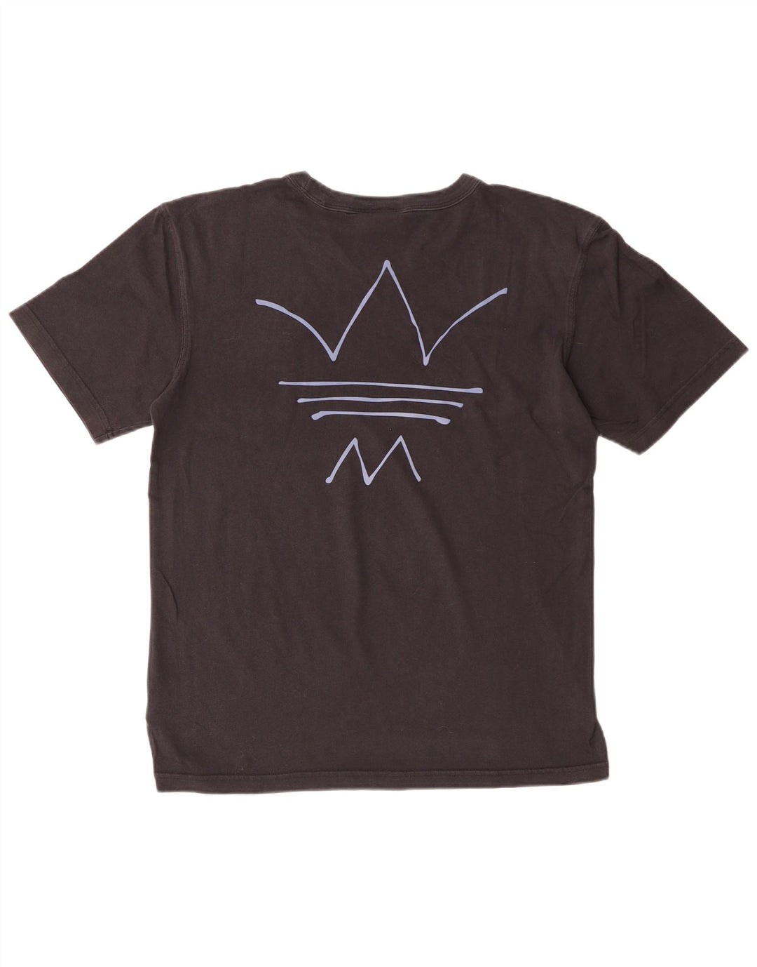 T-shirt grafica da uomo ADIDAS Top piccola in cotone nero