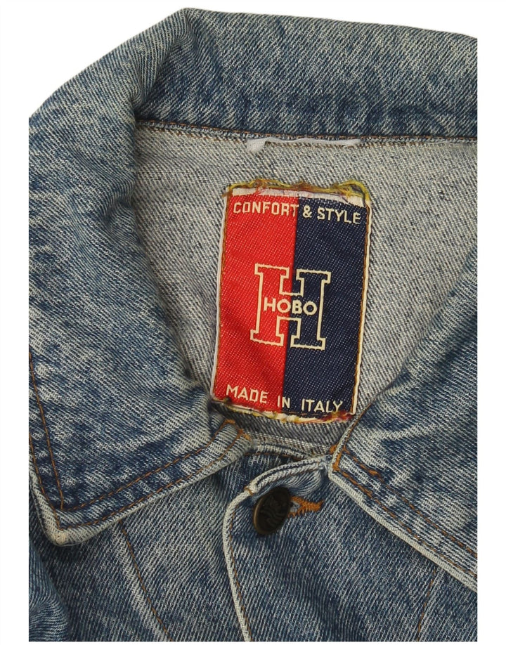 Giacca di jeans vintage da uomo UK 40 grande blu