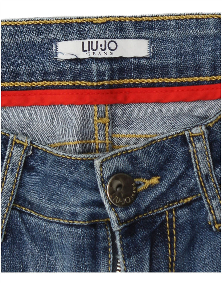 Jeans skinny effetto consumato da donna LIU JO W26 L30 Blu