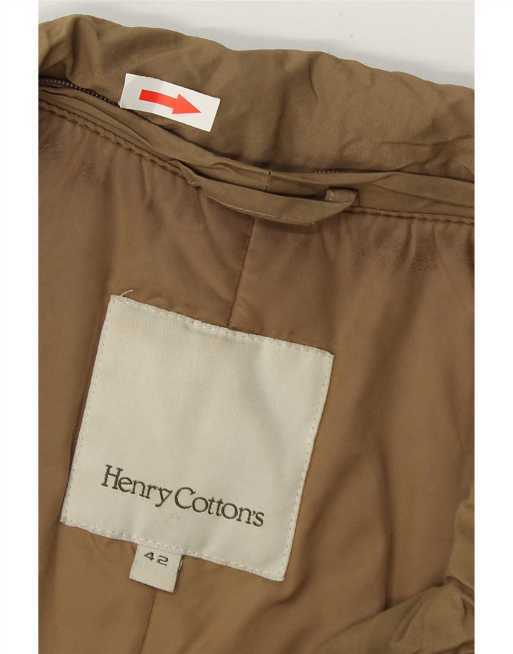 Giacca pratica da donna con cintura Henry Cottons IT 42 medio kaki poliammide