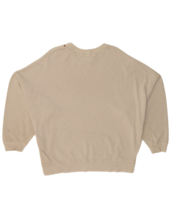 Felpa con grafica oversize da donna Diesel UK 12 Medium White Floral