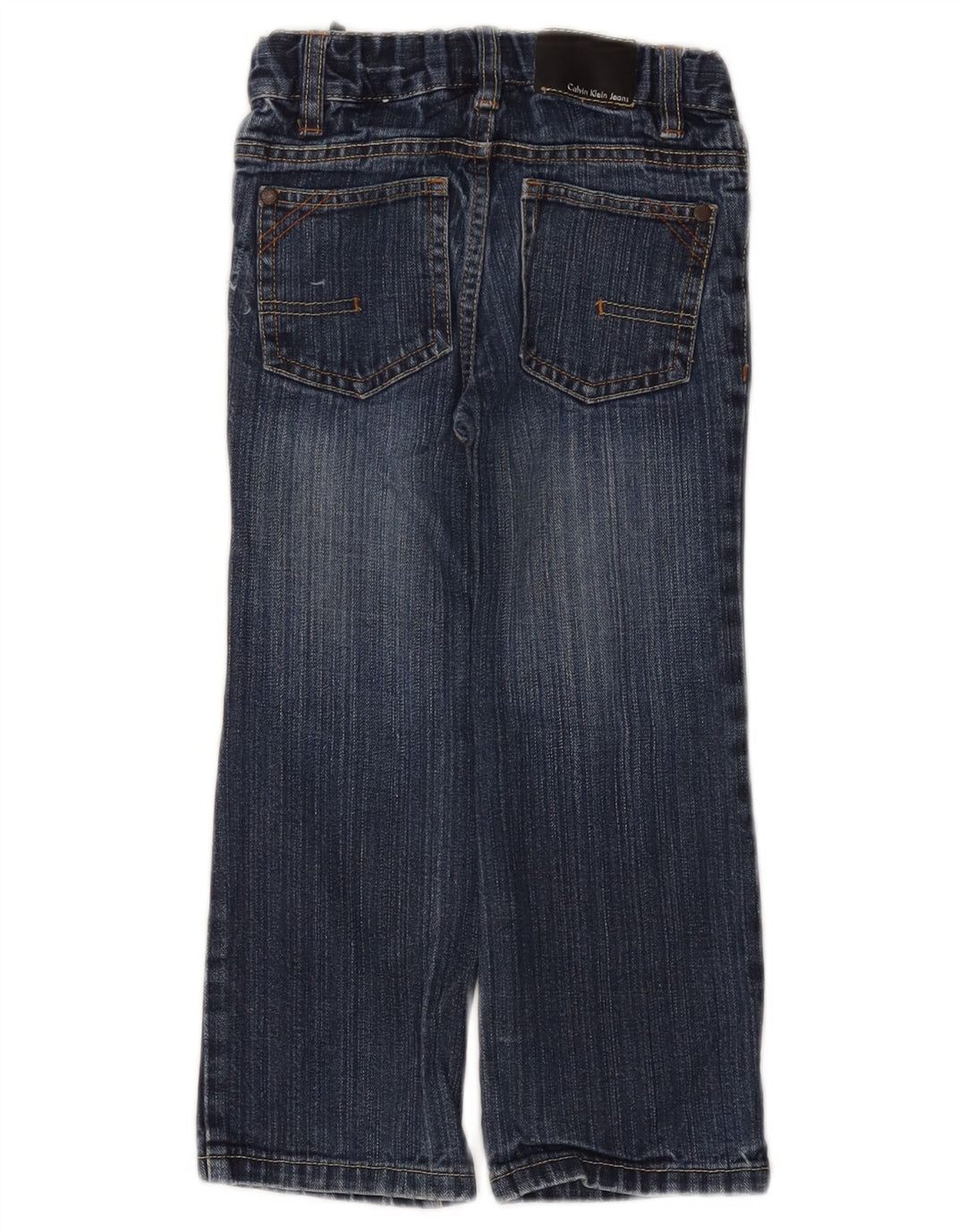 CALVIN KLEIN Jeans dritti per ragazzi 3-4 anni W20 L17 Blu Cotone