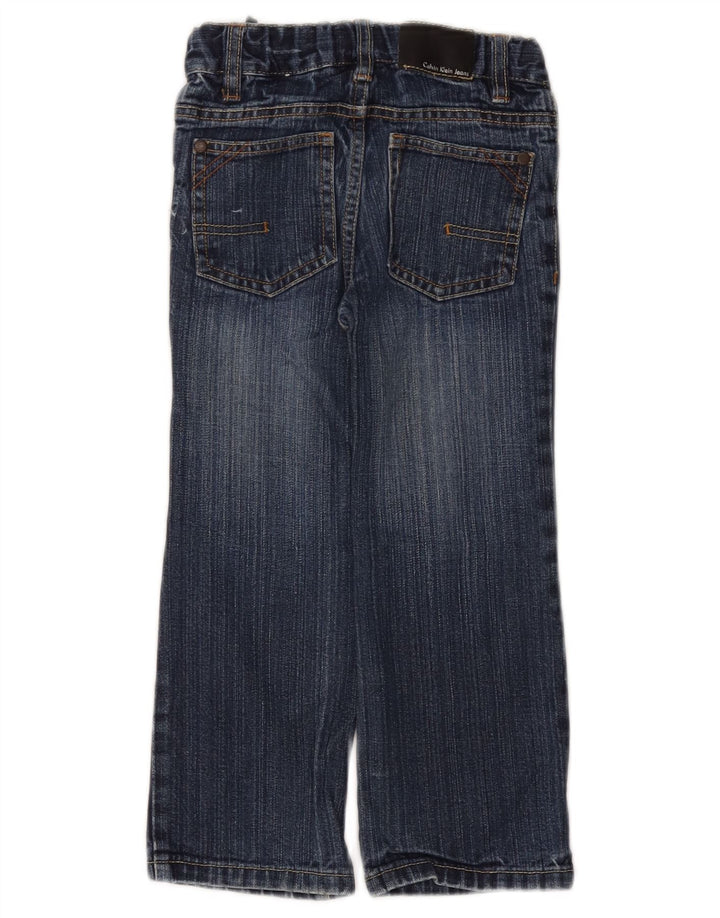 CALVIN KLEIN Jeans dritti per ragazzi 3-4 anni W20 L17 Blu Cotone