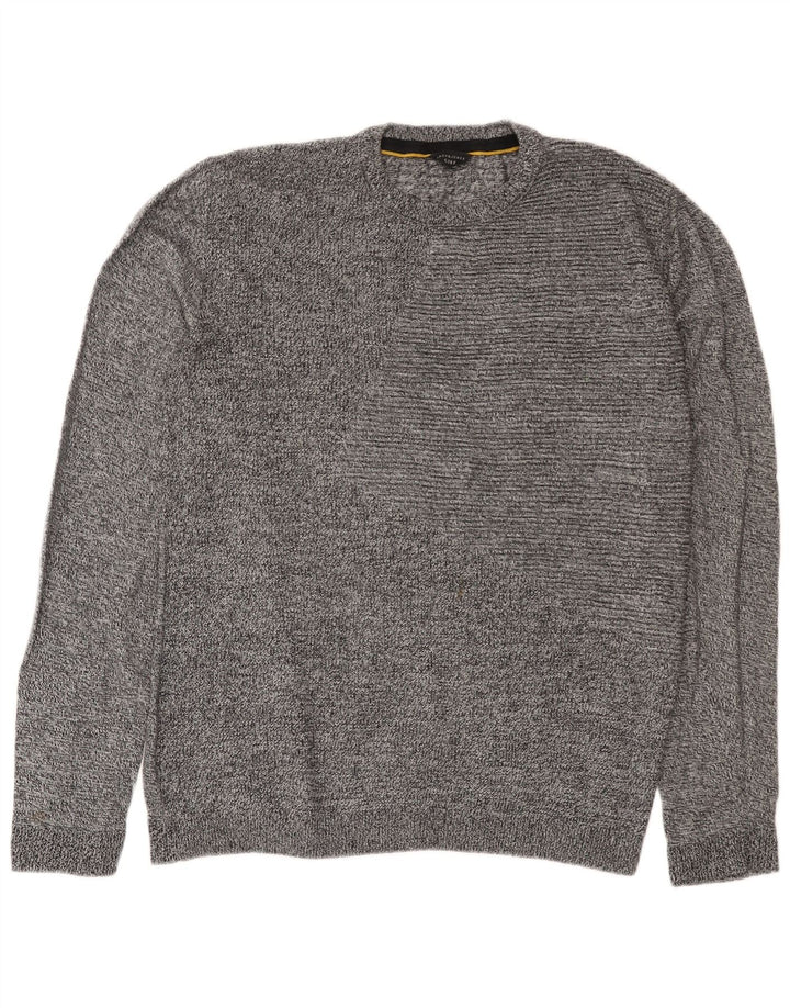 Maglione maglione girocollo da uomo Jack & Jones XL grigio screziato
