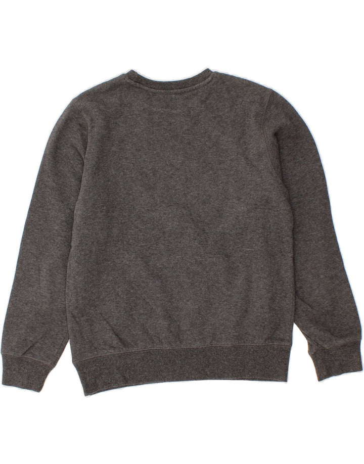 CHAMPION Boys Graphic Sweatshirt Jumper 9-10 Years Medium Grey Vintage Champion and Second-Hand Champion from Messina Hembry 
