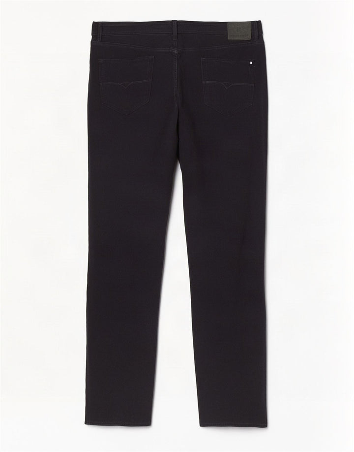 Jeans dritti da uomo Pierre Cardin W46 L34 poliestere nero