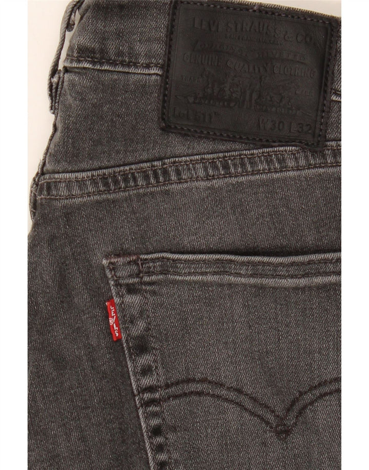 LEVI'S Mens 511 Slim Jeans W30 L32 Grey Cotton Vintage Levi's and Second-Hand Levi's from Messina Hembry 