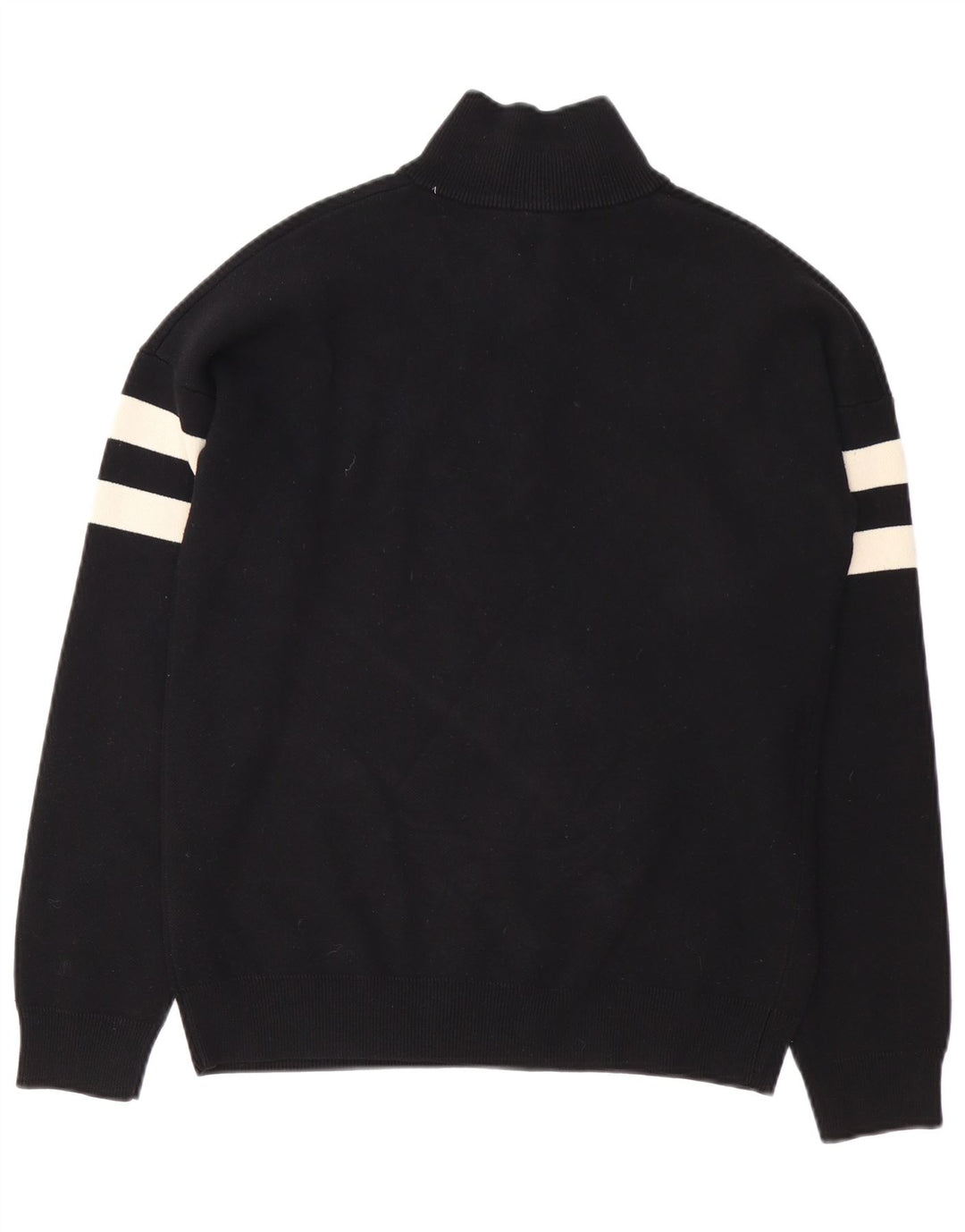 French Connection Maglione da uomo con zip e collo piccolo color block nero