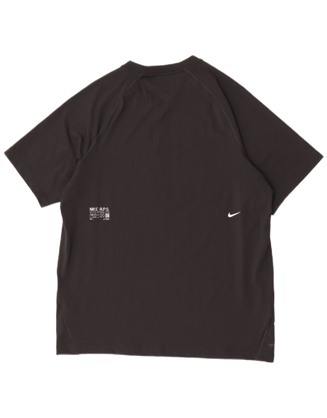 T-shirt Nike Dri Fit da uomo, grande, in poliestere nero