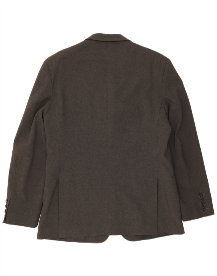 Giacca blazer da uomo a 4 bottoni Sisley IT 50 grande poliestere grigio