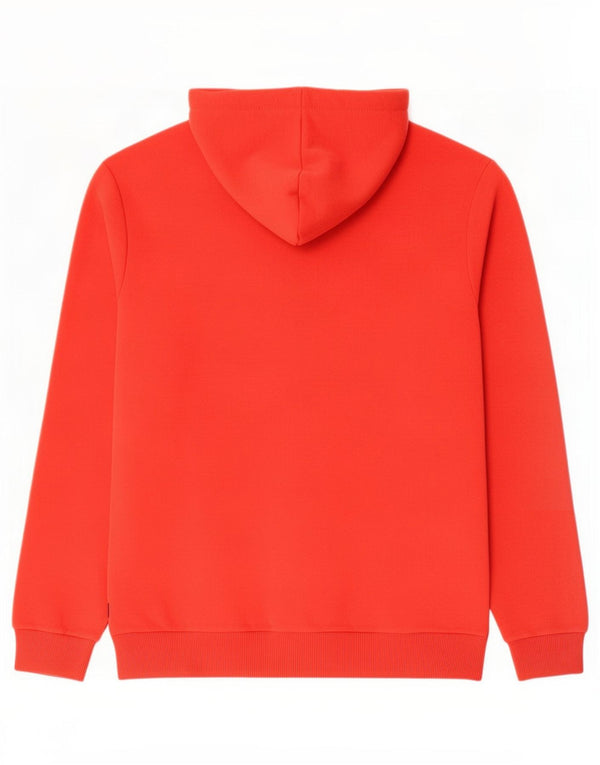 Felpa con cappuccio grafica da uomo Puma Large in cotone rosso
