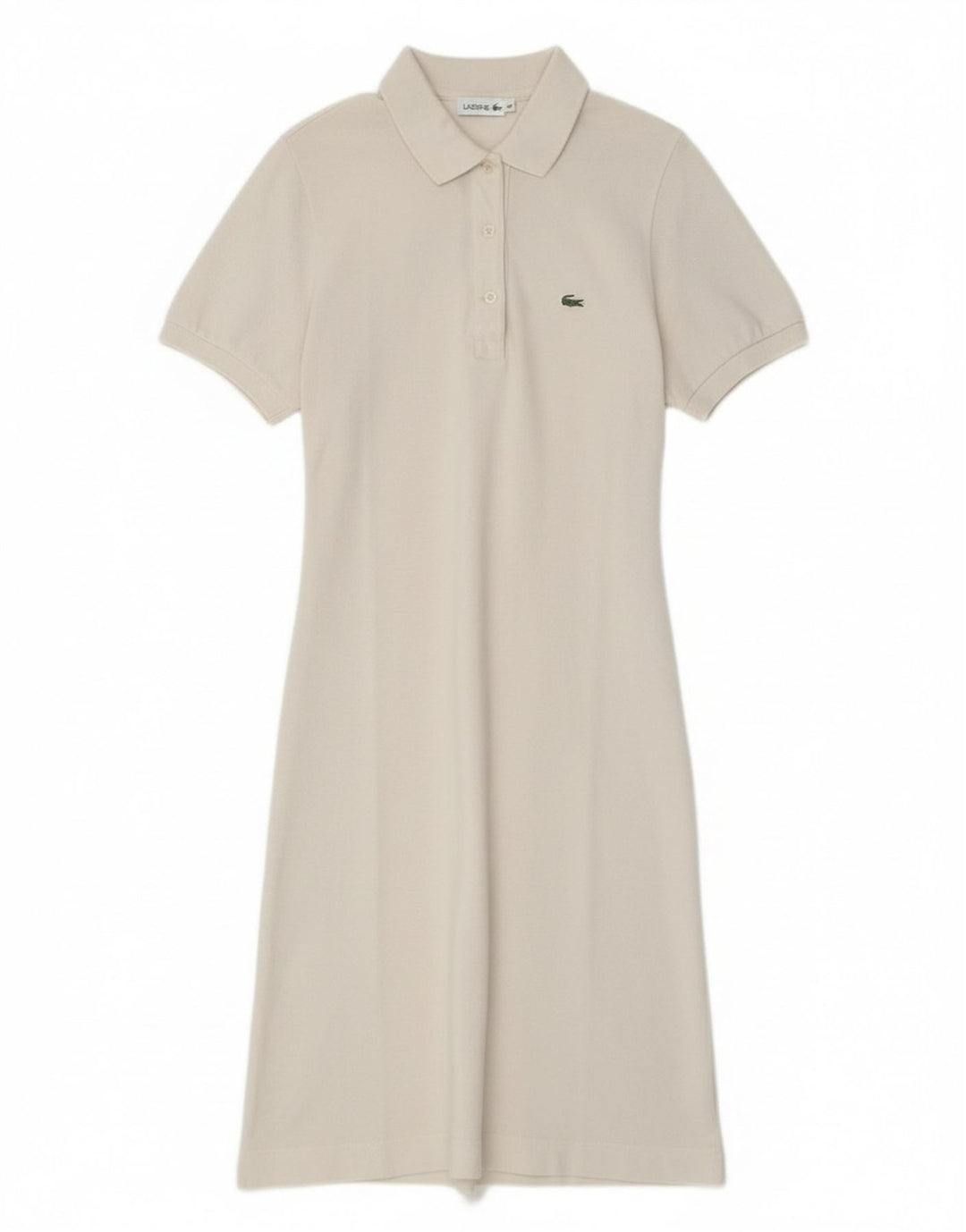 LACOSTE Womens Polo Dress Size 36 Small White Cotton