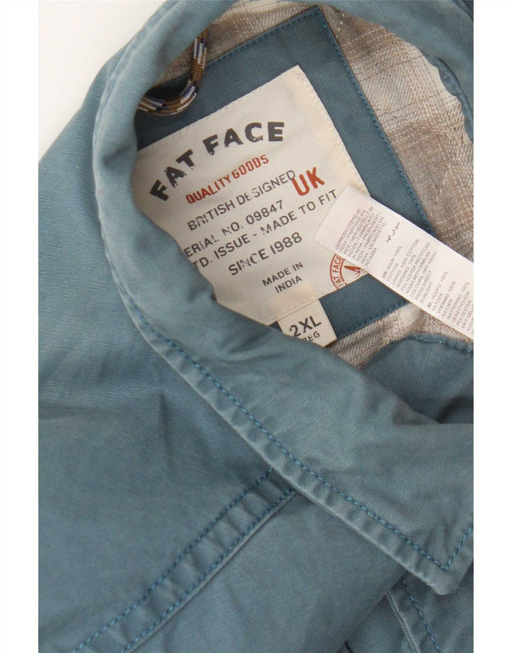 Camicia da boscaiolo da uomo Fat Face 2XL in cotone blu