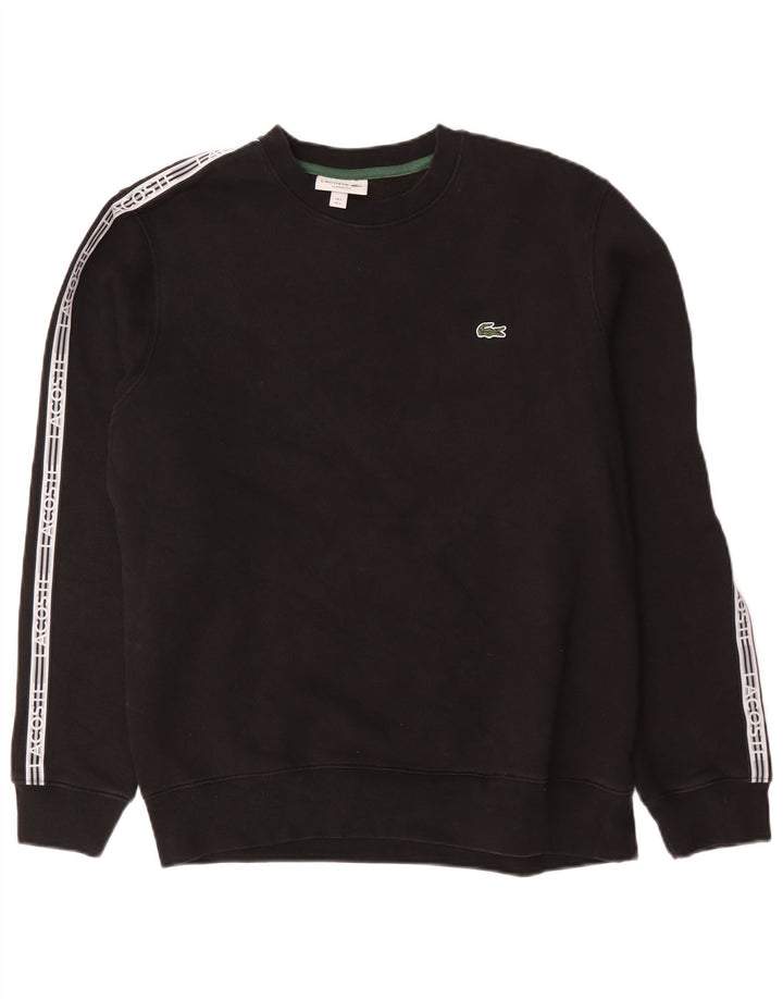 Felpa grafica da uomo Lacoste, taglia 5, grande, colore nero