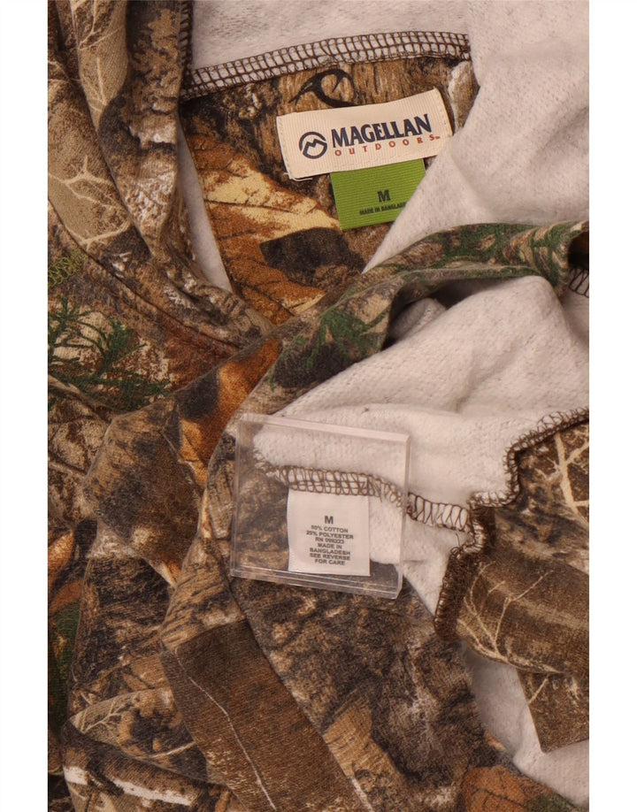 Maglione con cappuccio per ragazzi MAGELLAN 11-12 anni mimetico marrone medio