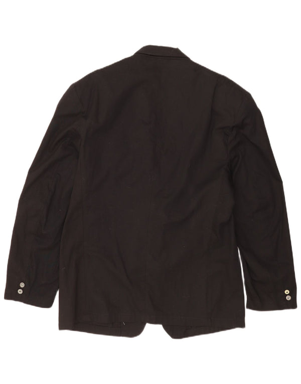 Giacca blazer da uomo a 2 bottoni Mash UK 40 grande cotone nero