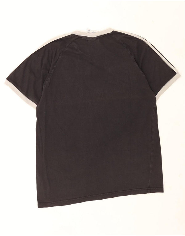 T-shirt Adidas da uomo Top Large in cotone nero