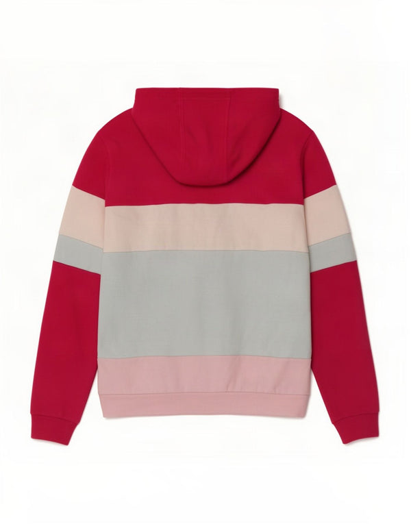 Felpa con cappuccio grafica per ragazze Adidas 11-12 anni in cotone color block rosa
