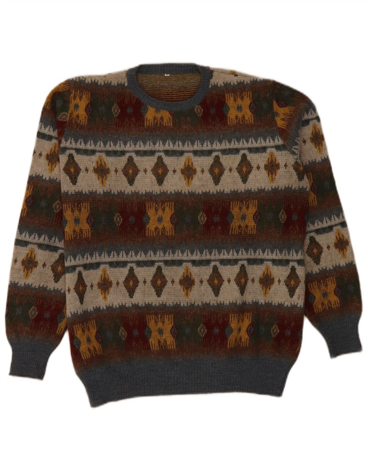 Maglione maglione girocollo da uomo Fruit Of The Loom medio multicolore