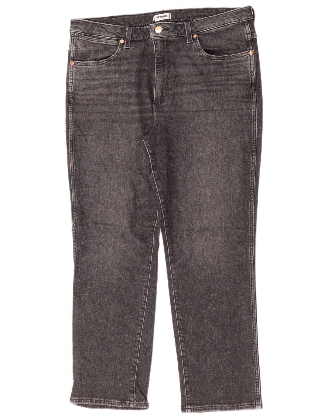 Jeans dritti da uomo Wrangler Wild West W33 L28 cotone grigio