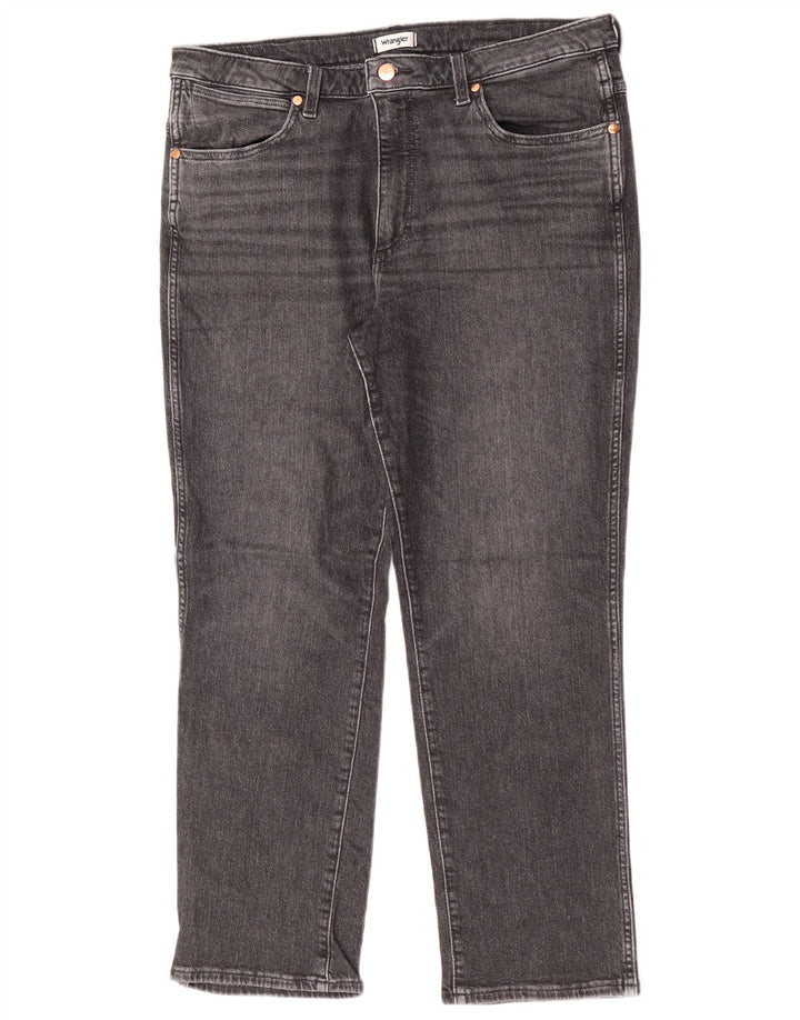 Jeans dritti da uomo Wrangler Wild West W33 L28 cotone grigio