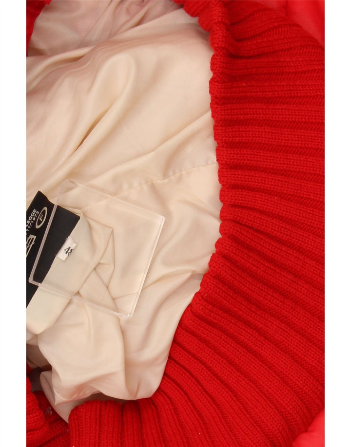 RADICI Giubbotto Imbottito Uomo con Cappuccio IT 48 Medium Rosso Poliammide